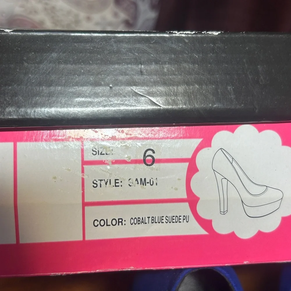 Charlotte Russe Vibrant Blue Heels - Picture 5 of 5